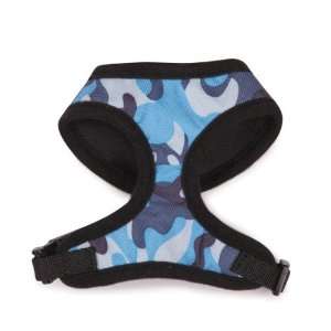  Casual Canine Polyester Camo Dog Harness, Small, Blue Pet 