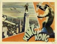 KING KONG MOVIE POSTER Rare Hot VINTAGE 14  