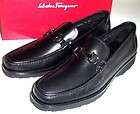 new FERRAGAMO Fiorino blk bit loafers 12 D shoes $495 +