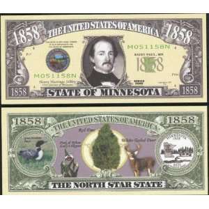  Set of 10 Bills 1858 Minnesota State Bill Toys & Games