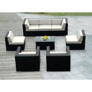   Outdoor Patio Wicker Sofa Sectional Furniture 8pc Gorgeous Couch Set