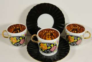Six saucers. Each saucer is 4 3/4 inches in diameter and weighs 3 
