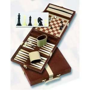  Attache Game Center   Combo Chess/Checkers/Backgammon Set Gaming 