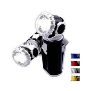  Swivel head 3 LED flashlight and locking on/ off switch 