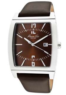 Kenneth Cole Watch KC1794 Mens Brown Dial Dark Brown Leather  