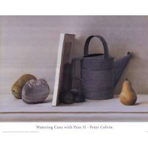  Watering Cans with Pear II   Poster by Peter Colvin (28x22 