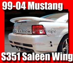 02 03 Ford Mustang Saleen Rear Trunk Drag Wing Spoiler  