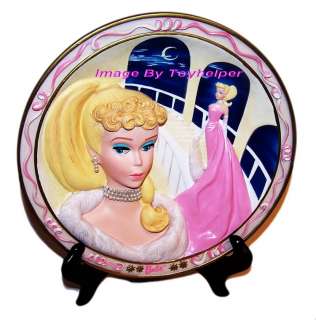 Barbie Doll 3 D Collector Plate ENCHANTED EVENING 3 D  