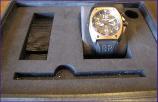 Bell & Ross BR02 92 18K Pink Gold & Carbon Mens Watch   44mm Case 