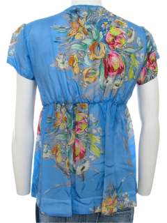 NWT JWLA Johnny Was Empire Floral Blouse Size S  