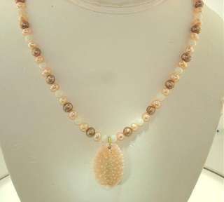 Genuine Hawaiian North Shore SeaShell & Gem Necklace #3  