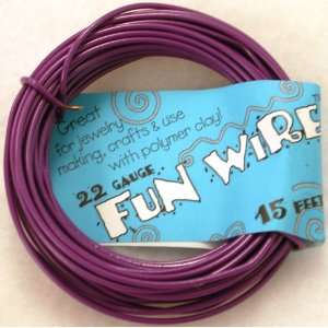  Fun Wire 22 Gauge Coil   Purple Cow Toys & Games