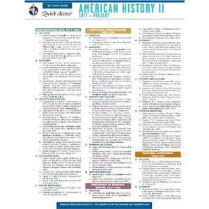 American History 2   REAs Quick Access Reference Chart (Quick Access 