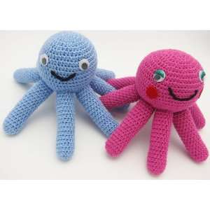    Baby Decor Crocheted Octopus Couple (100% Crocheted By Hand) Baby