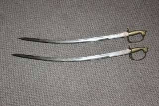 Fine Indian Old Antique Talwar Swords Shamshir Brass  