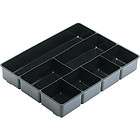   MILLER BLACK PLASTIC DESK DRAWER ORGANIZER A042​0  20 5/8Wx15 3/8D