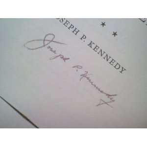 Kennedy, Joseph P. IM For Roosevelt 1936 Book Signed Autograph 