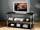 tier black glass tv dvd table stand rack unit