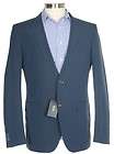 795 Hugo Boss The Keys1/Shaft Slim 44L Solid Navy Cotton Summer Suit