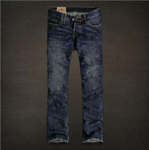 NWT Mens Hollister Boomer Slim Dark Blue Jeans 36x32  