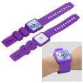 Purple Silicone Watchband Skin Case for Apple iPod Nano 6th Generation 