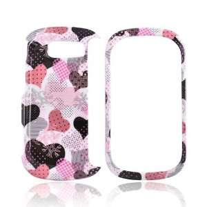  PINK RED HEARTS WHITE Hard Case For LG Octane VN530 Electronics