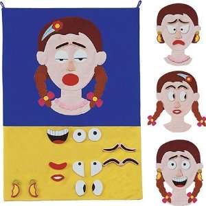    Miss Face Interactive Fabric Emotions Wall Chart Toys & Games
