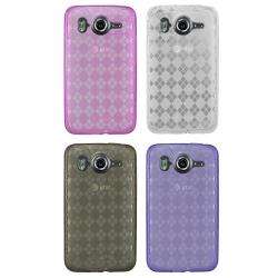 Diamond Patterned Crystal Skin Case for HTC Inspire 4G  