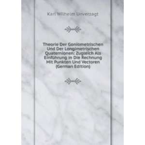   Die Rechnung Mit Punkten Und Vectoren (German Edition) Karl Wilhelm