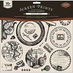 Screen Prints Grand Scale Clear Stamps 12x12 Sheet  