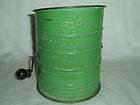 vintage green painted bromwell measuring sifter nicely aged expedited 