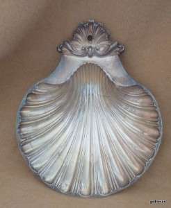 Vintage Reproduction Sheffield Silver Plate Shell Dish 6  