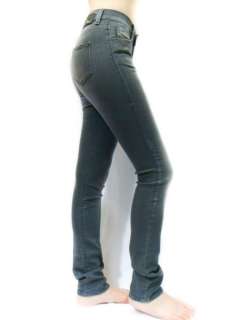   Womens Super Stretch Skinny Grey Rock Roll Jeans Hi   Vy 883B  