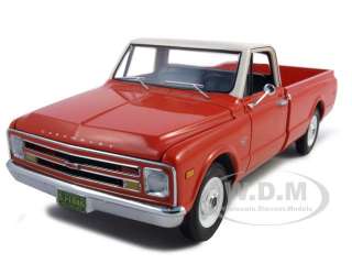1968 CHEVY C 10 PICKUP RED/IVORY 1/25 FIRST GEAR  
