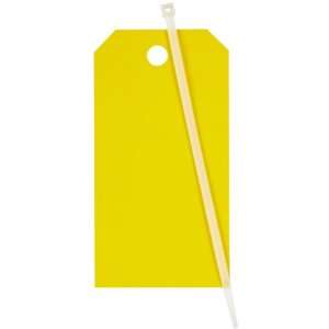   Polyester, Yellow Color Blank Accident Prevention Tags (Pack Of 25