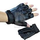 SWAT Airsoft Paintball Gloves Tactical Gear Leather half finger gloves 