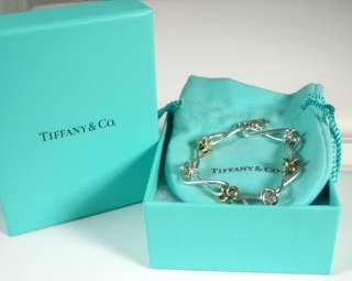 Tiffany&Co. Paloma Picasso 18k Sterling TWIST Bracelet Tiffany Pouch 