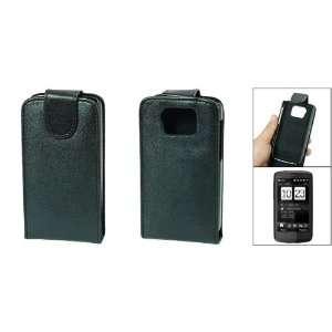   Magnetic Flip Leather Case Cover Black for HTC Touch HD Electronics
