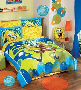New Spongebob Comforter Bedding Set Full 8 pcs  