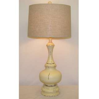 Cream Classic Pawn Wooden Table Lamp  