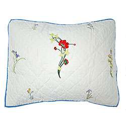 Quilted Field of Flowers Throw Pillows (Set of 2)  