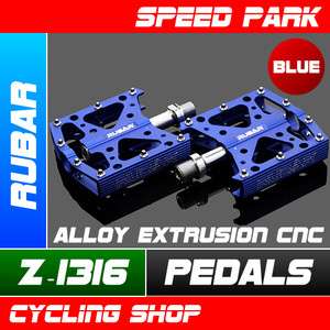 RUBAR Z 1316 Road MTB Bike Alloy Extrusion CNC Pedals   Blue  