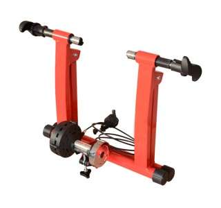 New Red Magnetic Bicycle Bike Trainer Stand Indoor Kinetic Stationary 