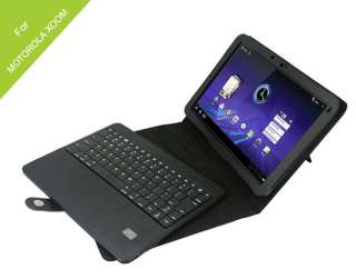   Bluetooth Keyboard + Leather Case Cover for Motorola Xoom Tablet   NEW