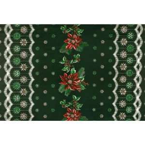   Oil Cloth Christmas Green Fabric By The Yard Arts, Crafts & Sewing