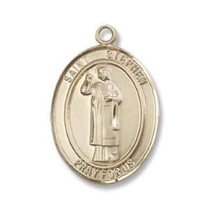  St. Stephen the Martyr Large 14kt Gold Medal Jewelry