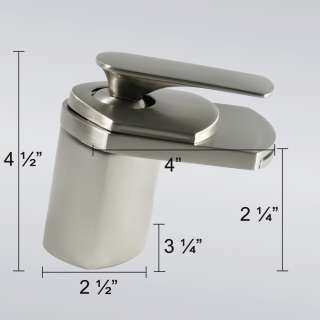   Modern Bathroom Vessel Vanity Sink Faucet Brushed Nickel New  