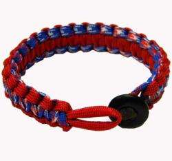 Red, White, Blue Flag Paracord Bracelet  