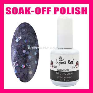 Nail Art UV Gel Soak off Polish UV lamp Glitter 15ml P071  