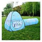 Blue Children Kid Pop Up Outdoor Backyar Play Tent Tunnel Play House 
